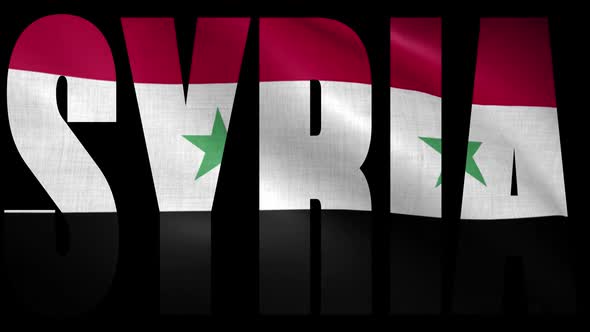 Syria Flag Into Country Name