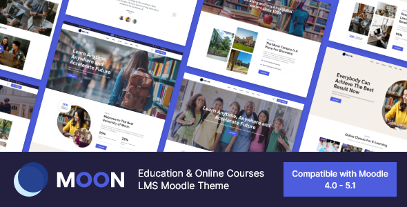 Moon - Education & Online Courses LMS Moodle Theme