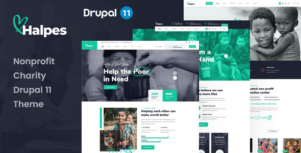 Halpes - Nonprofit Charity Drupal 11.3 Theme