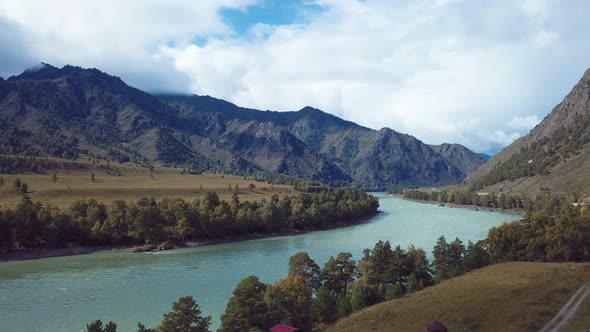 Altai Mountain And River