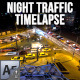 City Traffic Night Time lapse - VideoHive Item for Sale
