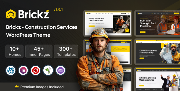 Brickz – Construction WordPress Theme