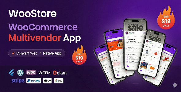 WooStore - Flutter WooCommerce Multivendor Full App