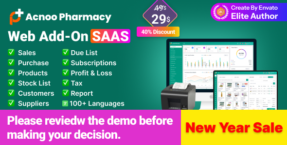 Acnoo Pharmacy - Web Add-on for pharmacy shop I Pharmacy store