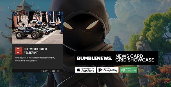 BumbleNews - News Card Grid Showcase