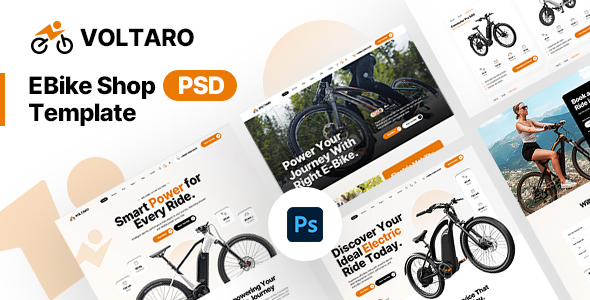 Voltaro - E-Bike Shop PSD Template