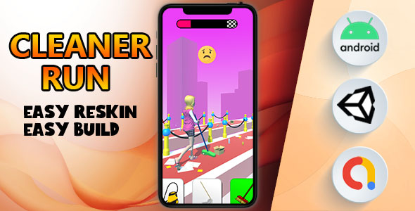 Cleaner Run - (Unity - Admob - Game)