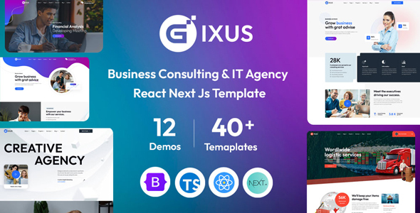 Gixus – Business & Multipurpose React Next.js Template