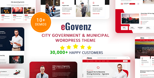 eGovenz - City Government WordPress Theme