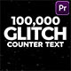Glitch Counter Text Animation | MOGRT - VideoHive Item for Sale