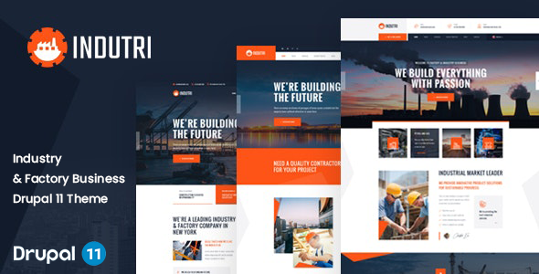 Indutri – Factory & Industrial Drupal 11.3 Theme