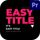 Easy Title - VideoHive Item for Sale