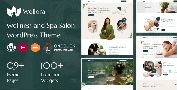 Wellora – Wellness and Spa Salon WordPress Theme