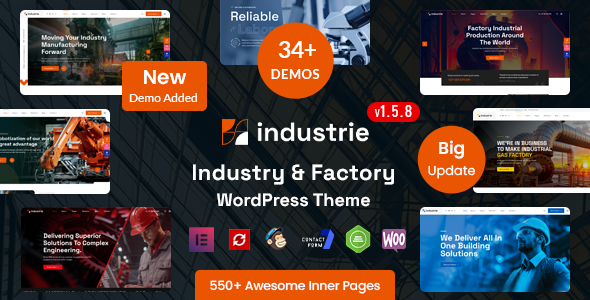 Industrie - Factory & Industry WordPress Theme