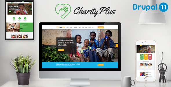 CharityPlus - Multipurpose Nonprofit Charity Drupal 11.3 Theme