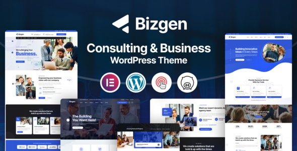 Bizgen - Business Consulting WordPress Theme + RTL