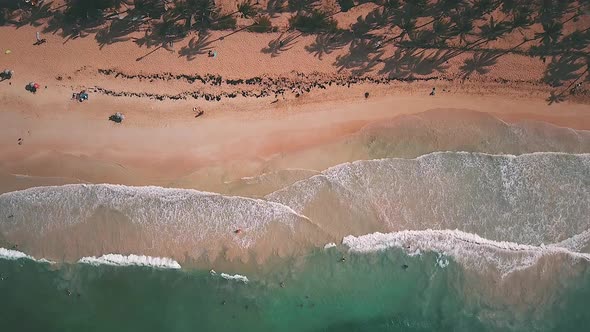 Beach Waves In Dominican Republic In The Caribbean Look Paradise In 4k