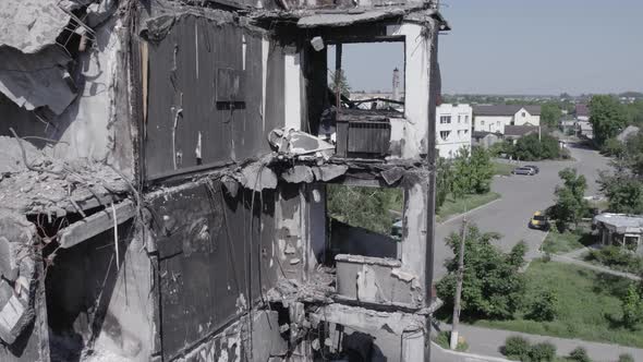 War in Ukraine  Destroyed Building in Borodyanka