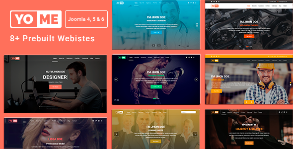 YoMe - Multipurpose Resume & Portfolio Joomla 4, 5 & 6 Template
