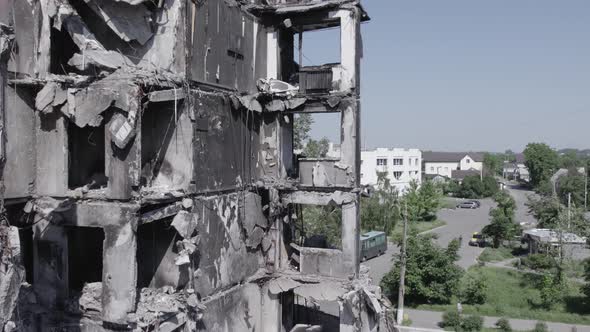 War in Ukraine  Destroyed Building in Borodyanka