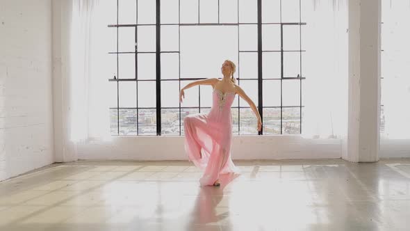 Beautiful Ballerina In Slow Motion