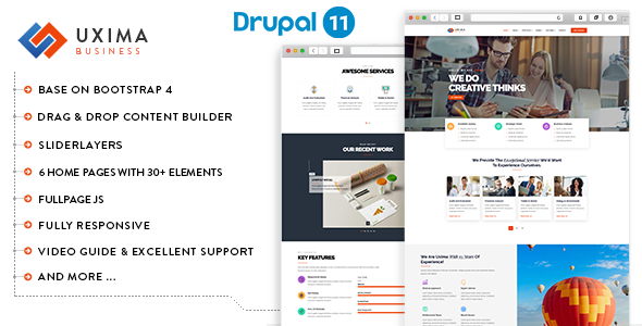 Uxima - Responsive Multipurpose Business Drupal 11.3 Theme