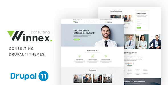 Winnex - Business Consulting Drupal 11.3 Theme