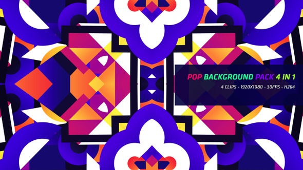 Pop Background Pack 4 in 1