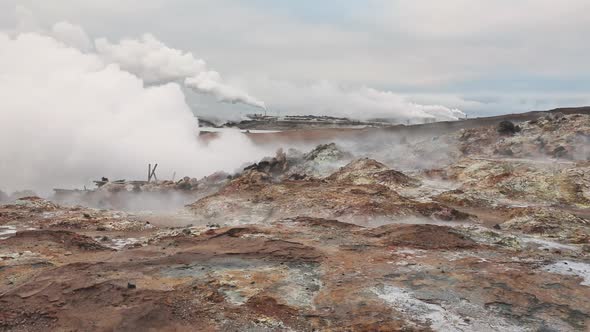 Gunnuhver Hot Springs in Iceland