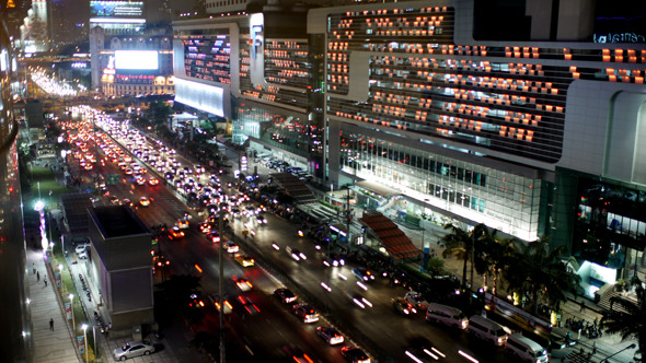 Bangkok Traffic Jam Time Lapse