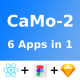 CaMo-2 React Native Kit 6 Apps in 1 Template | React Native Expo | Figma + Sketch FREE - CodeCanyon Item for Sale