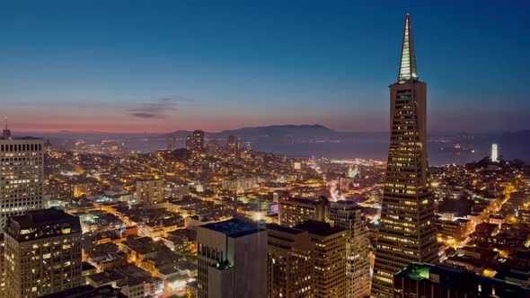 Time Lapse San Francisco Skyline