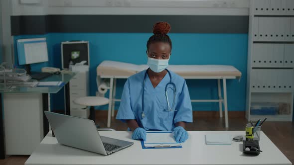 Portrait of Woman Working As Medical Assistant