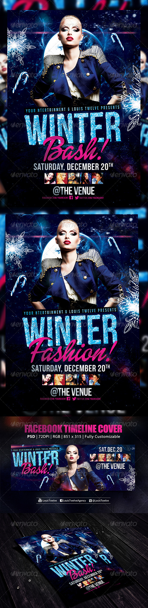 Winter Bash 2 | Flyer + FB Cover