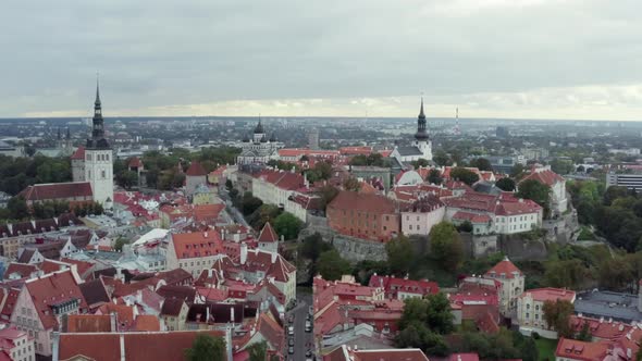 Aerial View Tallinn Estonia