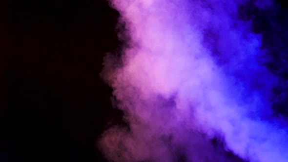 Rising Clouds of Colorful Smoke