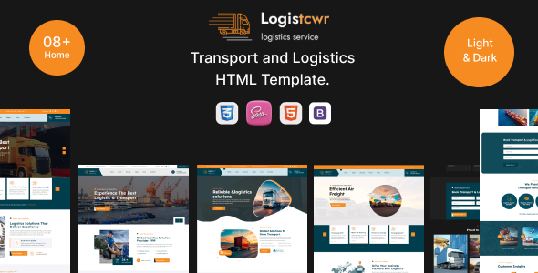 Logistcwr - Transport and Logistics HTML Template