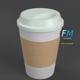 Disposable Coffee Cup with Sleeve - 3DOcean Item for Sale