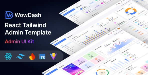 Wowdash – React Tailwind Admin Template with shadcn UI