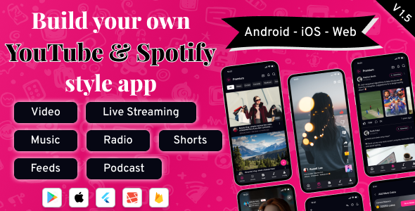 DTTube - Flutter YouTube Clone Video, Reels, Music, Podcast, Live Streaming App (Android, iOS, Web)