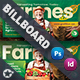 Organic Farming Billboard Templates - GraphicRiver Item for Sale