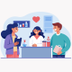 Doctor Consulting Couple at Clinic - GraphicRiver Item for Sale