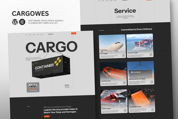 Cargowes - Logistic & Cargo Transportation Elementor Template Kit