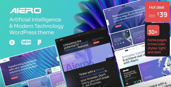 Aiero | AI Agency & Technology WordPress Theme