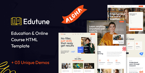 Edutune | Education & Online Courses HTML Template