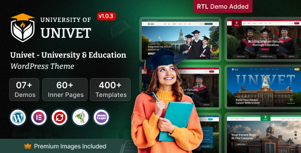 Univet – University Education WordPress Theme