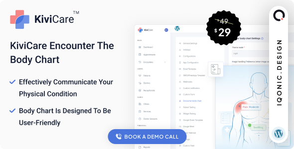 KiviCare WordPress Plugin Add-on Visual Patient Mapping Chart