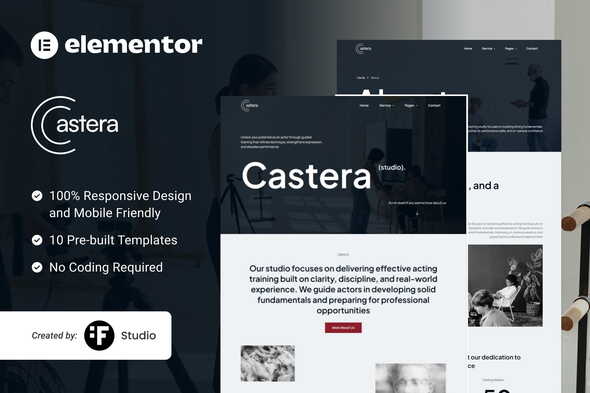 Castera - Artist Casting & Talent Management Elementor Kit