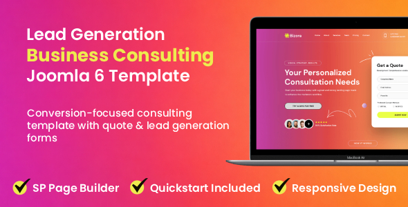 Bizora – Creative & Business Joomla 6 Template