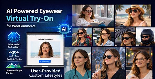 AI Powered Eyewear Virtual Try-on Popup | WooCommerce WordPress